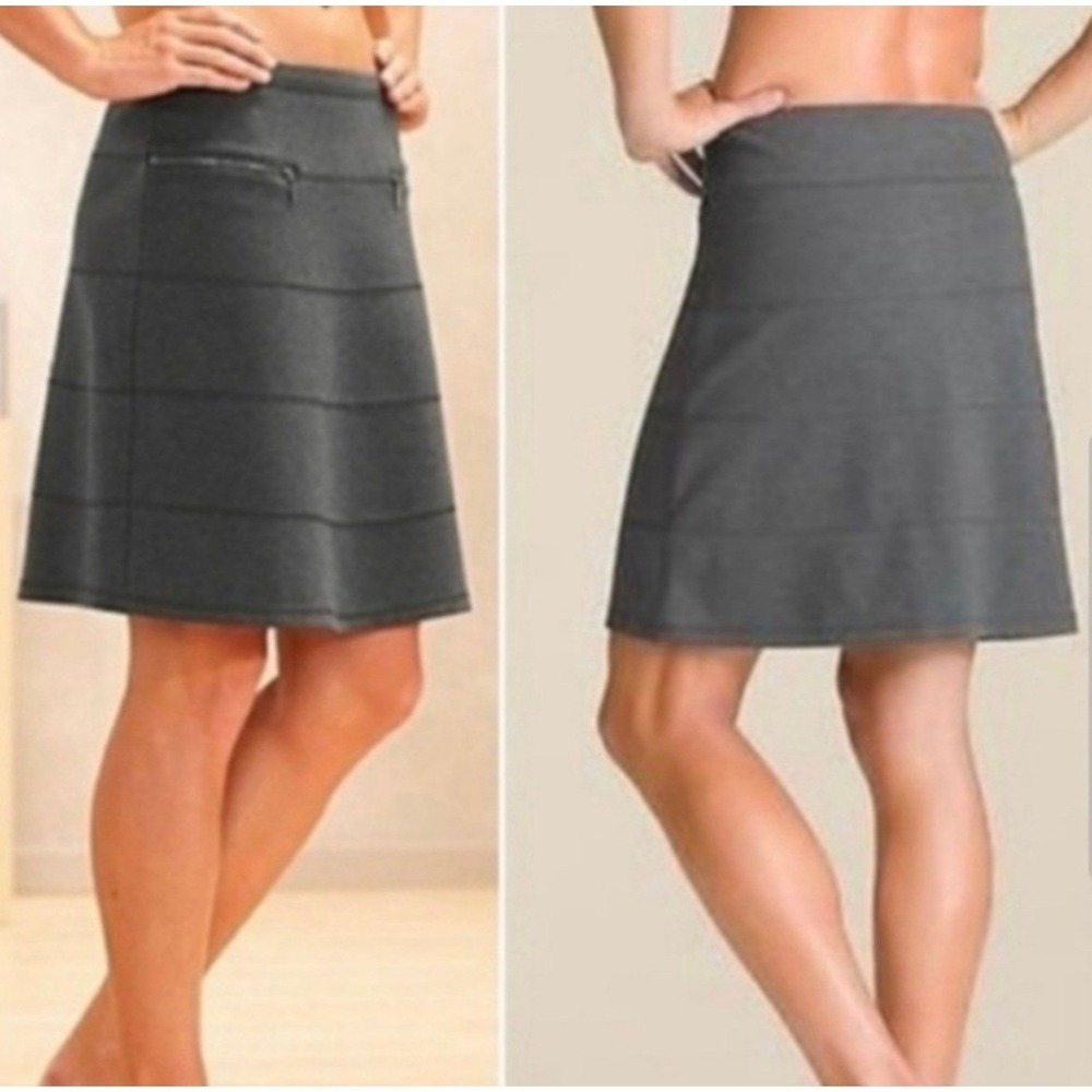 Athleta Strata Gray Ponte Skirt